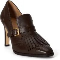 Ralph Lauren Edestä korkeat avokkaat 'COLLEEN' suklaa