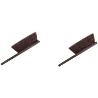Typecat 2X Hand Broom Cleaning Brushes-Soft Bristles Dusting Brush for Cleaning Car/Bed/Couch,Wooden Handle