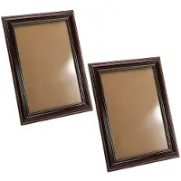 ISTOVO 2PCS Real Wood Senior Portrait Frame A4 Wall Mounted or Tabletop Death Photo Frame Home Decorations PS Frame