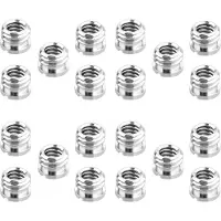 ISTOVO 20 Pack 1/4 Inch to 3/8 Inch Convert Screw Standard Adapter Reducer Bushing Converter for DSLR Camera Camcorder Tripod