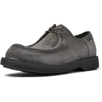 Camper for man. K100999-005 Gray lace-up leather shoes Norman (43), Flat, Laces, Casual, Grey