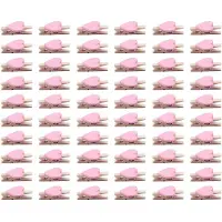 Typecat Love Heart Shape Wooden Clips Message Photo Holder Album Card Paper Pegs Decor Photography - 60 Pcs