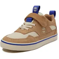 Timberland unisex for kids. TB0A6H44EUP1 Beige Stone Jump leather trainers (35), Flat, Split Leather, Laces, Velcro, Casual, children's fash