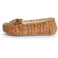 Minnetonka Mokkasiina 'Cally' pueblo / taupe / vaaleanvihreä / punainen