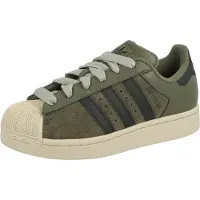 Adidas Originals Tennarit 'SUPERSTAR II' oliivi / musta