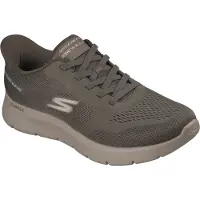 SKECHERS Matalavartiset tennarit 'GO WALK FLEX - MASTER' suklaa / taupe / pastellinvihreä