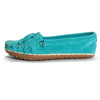 Minnetonka Mokkasiina 'W Kilty Tread' turkoosi