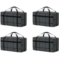 Torribaly 4X Large-Capacity Clothes Quilt Storage Bag Moving Storage Bag Portable Hand-Held Dustproof Luggage Bag 90L