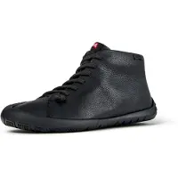 Camper for man. K300558-004 Botines de piel Peu Path+ negro (42), Leather, Black, Flat, Laces, Casual