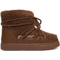 INUIKII for woman. 1001.003.0282 Curly Leather Boots brown (37), Flat, Laces, Casual