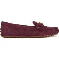Lauren-ftw for woman. 802821629037 Barnsbury suede moccasins in burgundy (38), Leather, Flat, None, Casual, Maroon