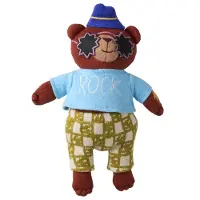 Rice Lasten Neulottu Pehmolelu Bear Freddy Bear Freddy-OS Ruskea One Size Pojat, Tytöt
