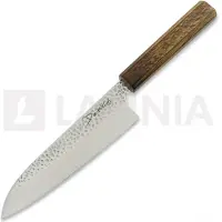 Demko Knives Santoku VG10 San Mai japanilainen keittiöveitsi, Red Oak