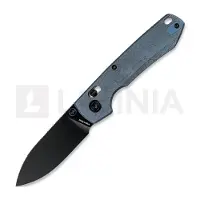 Vosteed Raccoon TiSlim Crossbar - Blackwash - Titanium kääntöveitsi, Acid Wash Blue