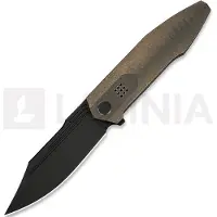 We Knife Flight Line WE23089-2, Limited Edition, Blackwashed Böhler M390, Bronze Titanium pocket knife