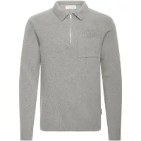 Casual Friday Cffelipo Lambswool Polo Knit - Grey - XL