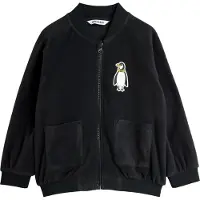 Mini Rodini Fleecetakki - Penguin Korjaus - Musta - - 6-7 v (116-122) - Fleecetakit