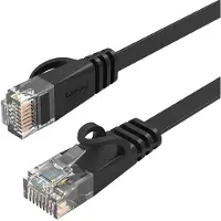 ORICO PUG-C6B CAT6 1000Mbps RJ45 Ethernet Network Cable Flat LAN 15m Black