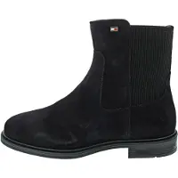 Tommy Hilfiger Enamel Flag Suede Ankle Chelsea - Navy - 38