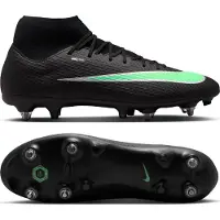 Nike Mercurial Superfly 11 Academy Sg-pro Anti-clog Shadow - Musta/illusion Green - Pehmeä Nurmi (Sg), koko 44