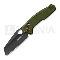 Fox Edge Crew Reverse Tanto - Blackwash - G10 kääntöveitsi, oliivinvihreä