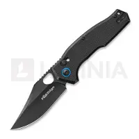 Fox Edge Crew Clip Point - Blackwash - G10 kääntöveitsi, musta