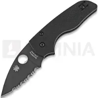 Spyderco Lil Native Compression Lock kääntöveitsi, spyderedge, musta