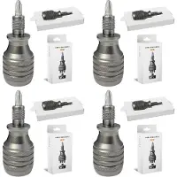 ISTOVO 4X 7 in 1 Screwdriver Titanium Screwdriver 1/4 Inch Magnetic Phillips Torx Screw Driver Bit Kit Home Repair Tools