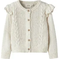 Lil´ Atelier Nmfgalto Kab Ls Knit Card Lil - Cream - 110