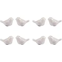 Typecat 4 Set of Love Birds Ceramic Salt and Pepper Shakers Personalised Wedding Favors - White
