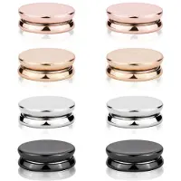 Tlily 8Pcs Hijab Magnetic Pins, Multi-Purpose Colorful Magnetic Scarf Clasp Pinless Brooch Hijab Pins Buttons for Women B