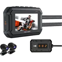 Typecat 1080P Dual Motorcycle Camera with GPS Function Waterproof Driving Recorder HD Video Recorder for Motorcycle Driving