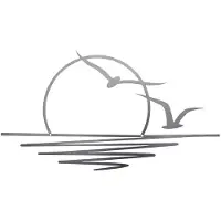 Torribaly Sunrise Metal Wall Art, Sun and Seagulls Wall Decor, Metal Wall Decor, Abstract Sunset Home Decor, Minimalist Art