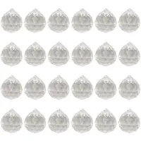 Torribaly 24 Pcs Crystal Balls Prism Suncatcher Rainbow Pendants Maker Hanging Crystals Prisms for Window Home Office Garden Decoration 20mm