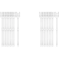 ISTOVO 480Pcs Floral Picks Card Holder Plastic Flower Card Holder Stick for Card Photo Floral Bouquet Arrangement 24cm
