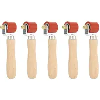 Torribaly 5X Hand Pressure Roller, 28mm Silicone Pressure Roller Rolle for PVC/TPO/EPDM Roofing Tools Flooring Tools Welding Tool