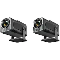 Kepptory 2X HY320 Newly Native 720P Android 11 4K Projector 300ANSI Wifi6 BT5.0 Cinema Outdoor 180 Projector EU Plug