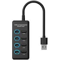 Exogio USB2.0 HUB Docking Station 4 with Charging USB2.0 Hub Computer Splitter