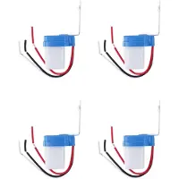 ISTOVO 4X Sensor AC DC12V Street Lights Automatic Control Light Light Day and Night Control Bright Dark Town Countryside