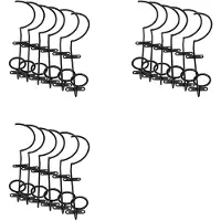 Torribaly 18Pcs Wall-Mounted Wine Rack, Wine Bottle Display Rack, Metal Hanging Wine Rack Storage Rack for Storing Drinks/Bottles
