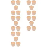 Torribaly 25PCS Woven Baskets Without Handles for Party Favors Crafts Decor Suitable for Various Occasions(7.5X6cm)
