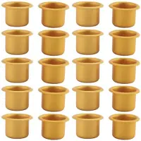 Tlily 20 Pcs Metal Candle Insert for Taper Candles Decorative Candle Holder DIY Candle Holder Set for Tree Candles Table