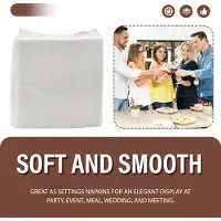 Tlily Linen Feel Guest Towels Disposable Cloth Like Paper Hand Napkins Soft, Absorbent, Paper Hand Towels for Kitchen, Bathroom, Parties, Weddings, Dinners