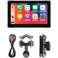 Jojomino 7-Inch Motorcycle Navigation Screen Portable Monitor IPX8 Waterproof for CarPlay Android Auto Wireless Display Screen