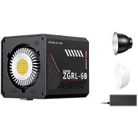 Torribaly 60W LED Handheld Video Light Bi-Color 2800K-6500K COB High Power Fill Light Portable Live Broadcast Fill Light EU Plug