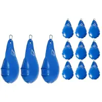 ISTOVO 12 Pack Pool Cover Weights with Hooks, Tarp Weights Leakproof Thick PVC Pool Water Bags, for Above Ground Swimming Pool