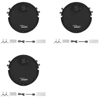 Torribaly 3X Cleaning Sweeping Robot Automatic Vacuum Robot Ultra Thin Silent Cleaning Hard Floor Cleaning Machine,Black