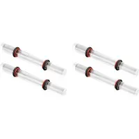 Torribaly 4 Pieces Polymer Clay Roller Tools, Acrylic Roller Clay Rolling Pin with Thickness Ring for Clay Art DIY Tools