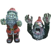 Semoic Halloween Horror Funny Statue Resin Outdoor Garden Courtyard Ornaments Dwarf Sculpture Courtyard Decoration Crafts