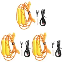 Torribaly 3X Ear Plugs Earphone for Work, Noise Suppression, Hearing Protection,Construction Sites, Noisy Places Orange